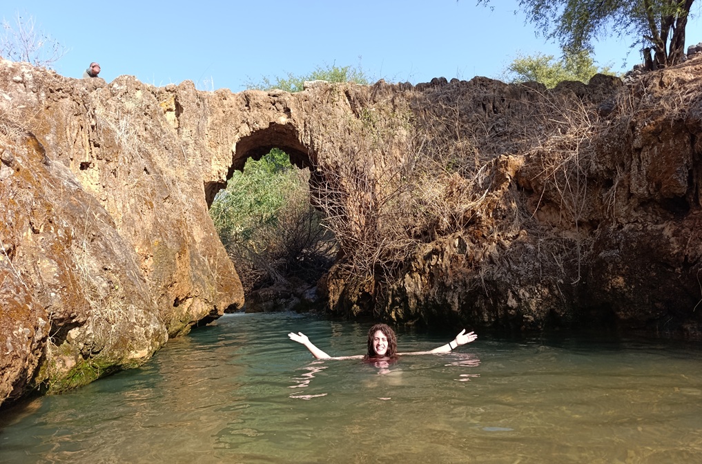 נחל צלמון חזר לחיים: נחל צלמון גשר הטרוורטין