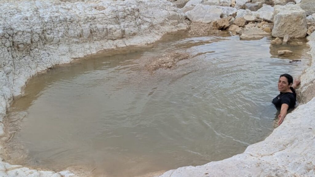 גבים במדבר אחרי השיטפונות: מבלים בגבי נחל סעיפים. צילום באדיבות מאיה שגב